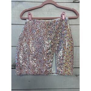 NWT Size XS Endless Rose Skirt Multicolor Sequins